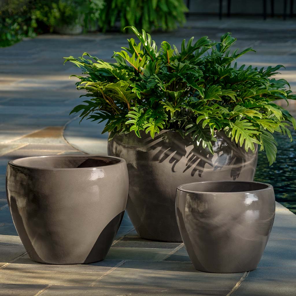 Cabachon Planter - Fog - S/3