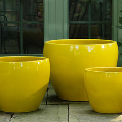 Cabachon Planter - Plum - S/3