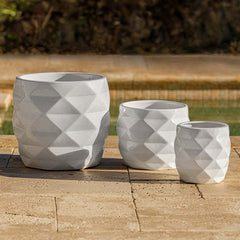 Origami Planter - Tropic Red - S/3