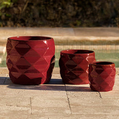 Origami Planter - Plum - S/3