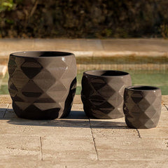 Origami Planter - Tropic Red - S/3