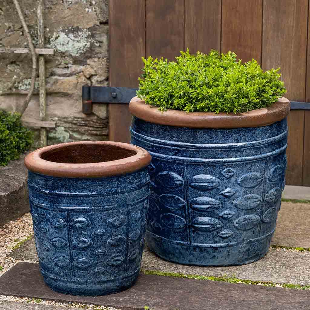 Photo of Campania Rustic Leaf Pots Set of 2 - Marquis Gardens