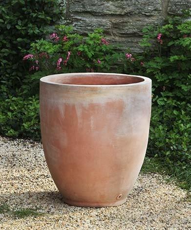 Photo of Campania Rovigo Round Planter - Terra Cotta - Marquis Gardens