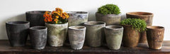 Campania Tall Cylinder Farmer's Pot Saucers  Cotswold White