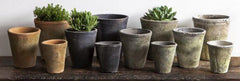 Campania Tall Cylinder Farmer's Pot Saucers  Cotswold White