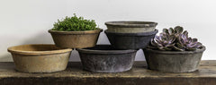 Campania Tall Cylinder Farmer's Pot Saucers  Cotswold White
