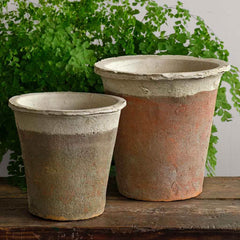 Campania Tall Cylinder Farmer's Pot Saucers  Cotswold White