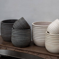 Campania Halliard Round Planter - Assorted Glaze - Set of 12