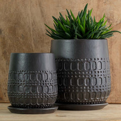 Campania Mojave Planter  Matte Black