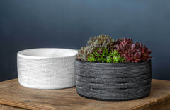 Campania Linen Weave Bowl - Black and White Mix - Set of 4