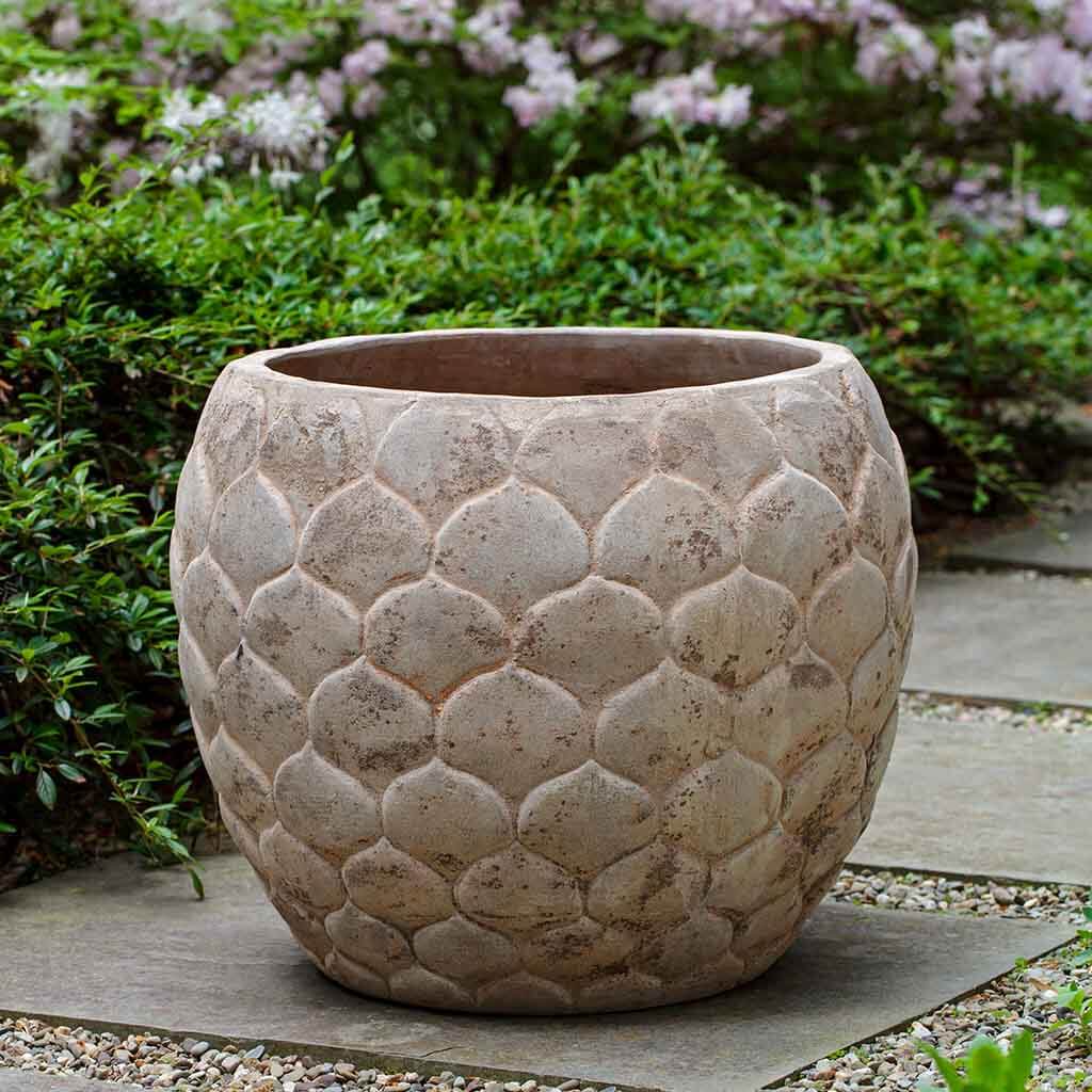 Campania Pina Planter  Antico Terra Cotta