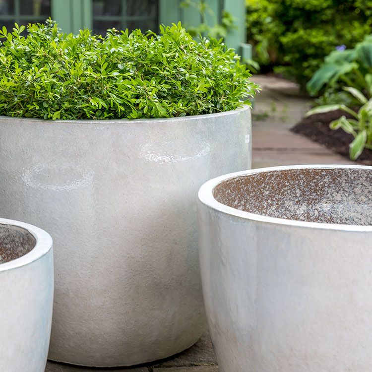 Photo of Campania Rafi Planter - Pearl - Set of 3 - Marquis Gardens