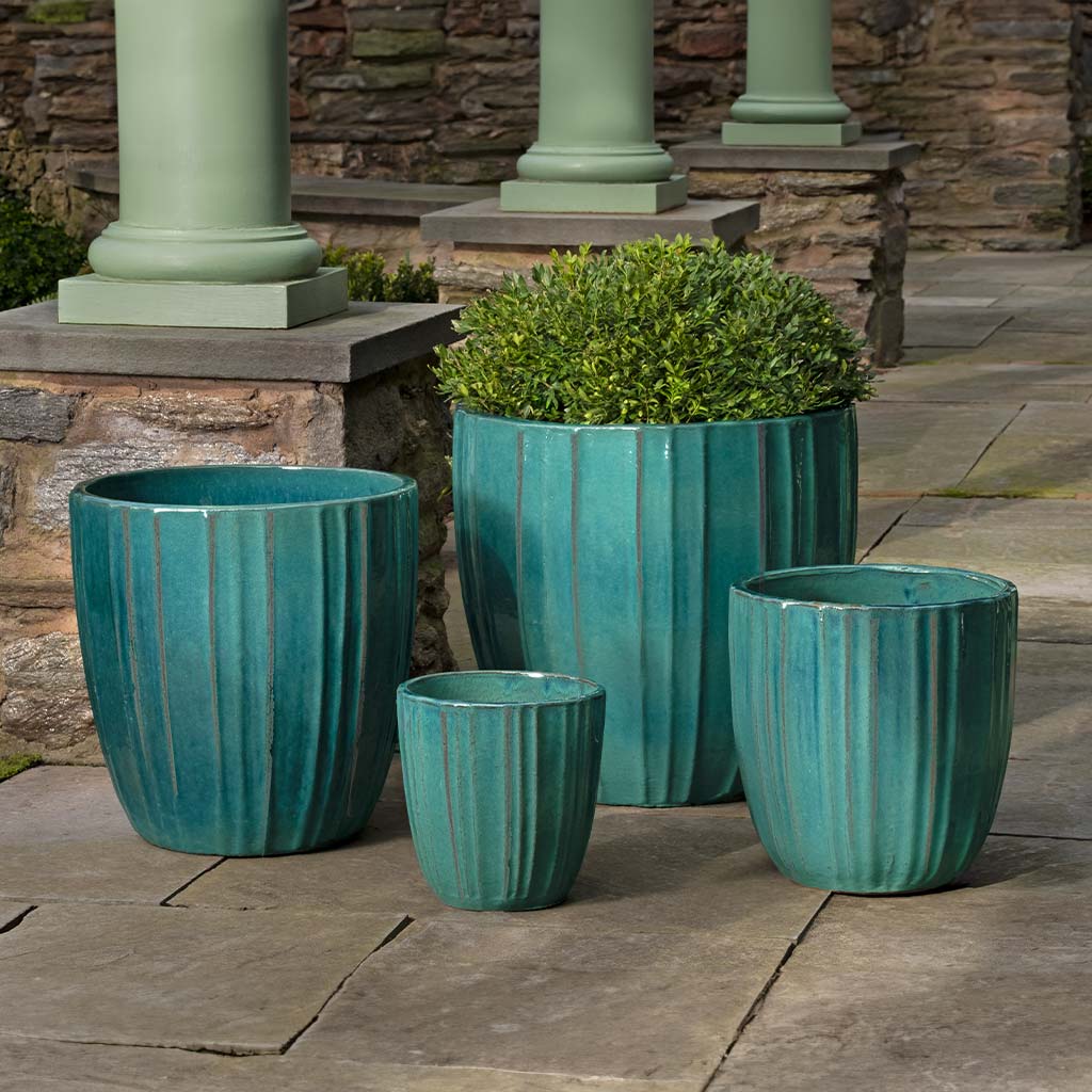 Campania Dunes Planter  Glacier Green