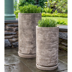 Campania Sgraffito Tall Planter Set of 2