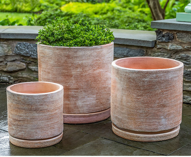 Photo of Campania Sgraffito Planter Set of 3 - Marquis Gardens