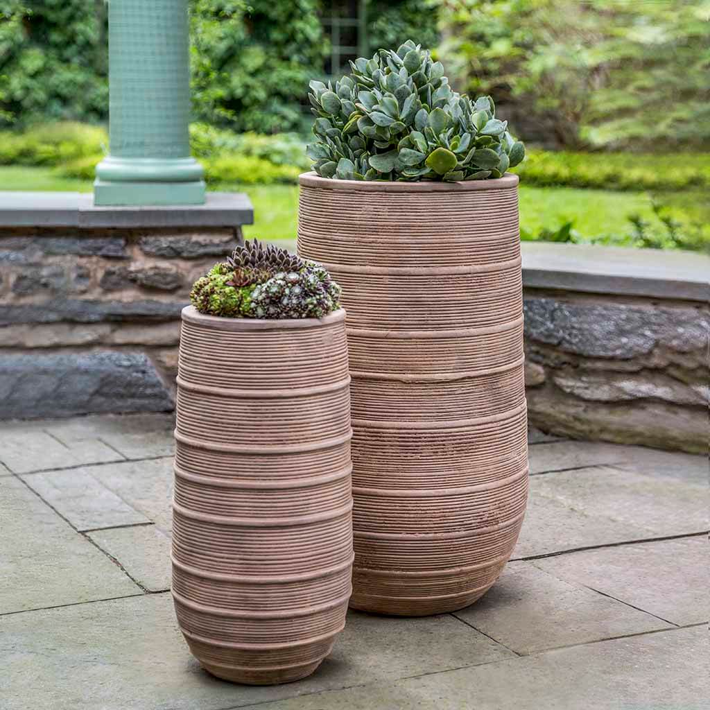 Campania Madera Planter, Tall  Antico Terra Cotta