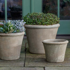 Cortona Planter, Large - Antico Terra Cotta - S/2