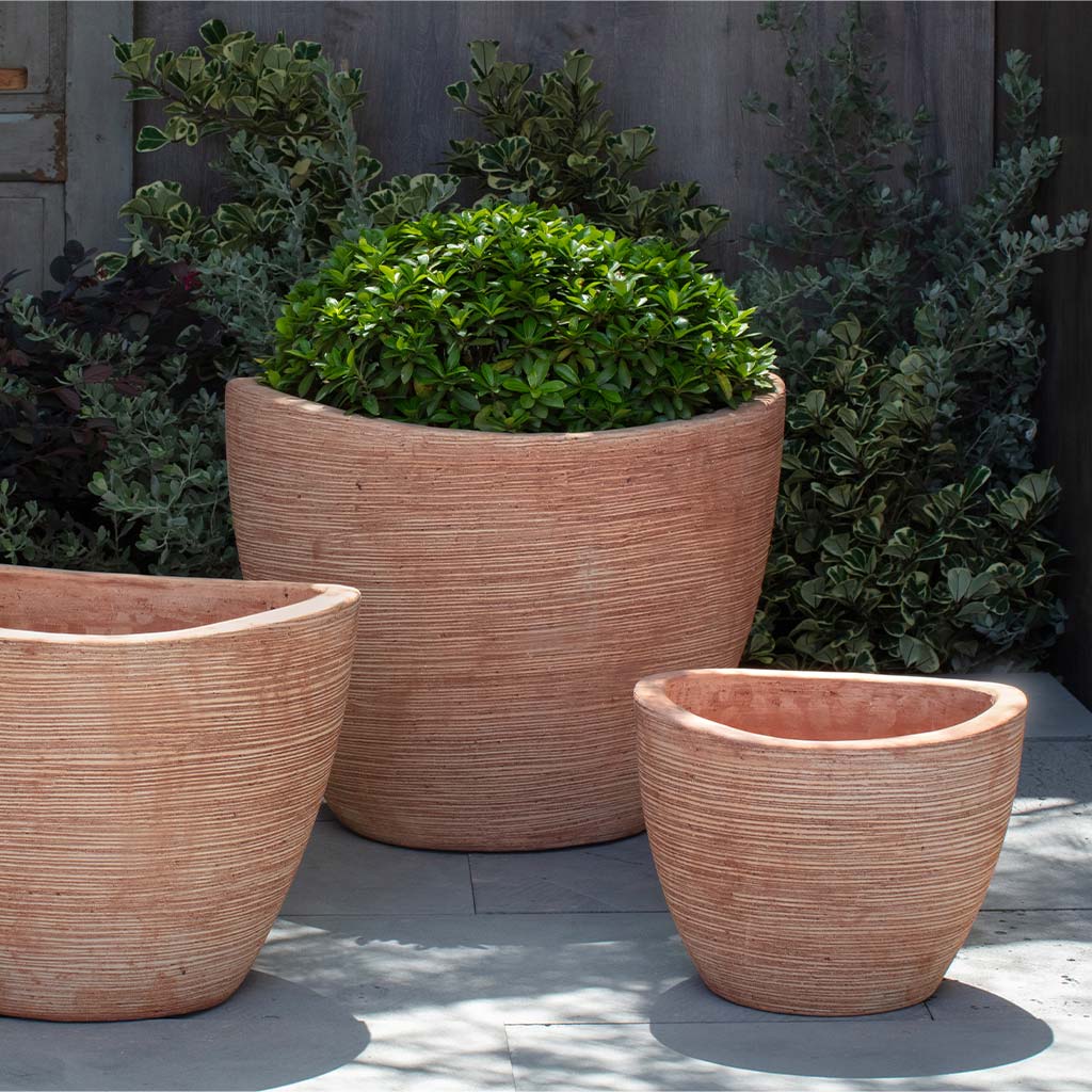 Belize Planter - Brown Terra Cotta - S/3