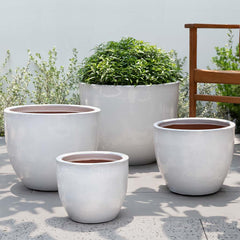 Campania Cora Planter  Antique White