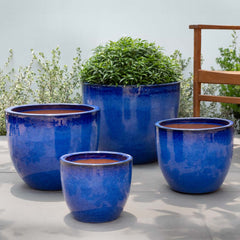 Campania Cora Planter  Riviera Blue