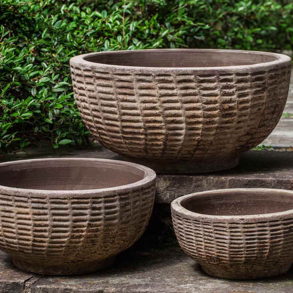 Campania Antique Lattice Basket - Set of 3