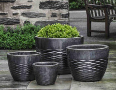 Campania Tall Hyphen Planter - Set of 4