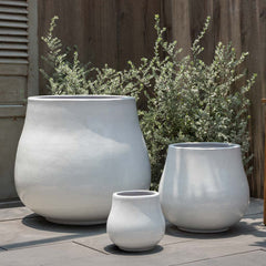 Campania Nimbus Planter  Antique White