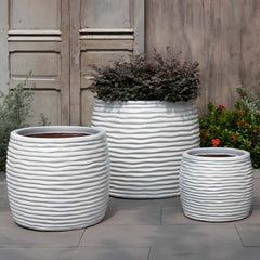 Campania Montauk Planter, Tall  Antique White