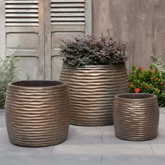 Campania Montauk Planter, Tall  Bronze