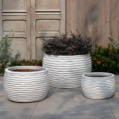 Campania Montauk Planter  Antique White