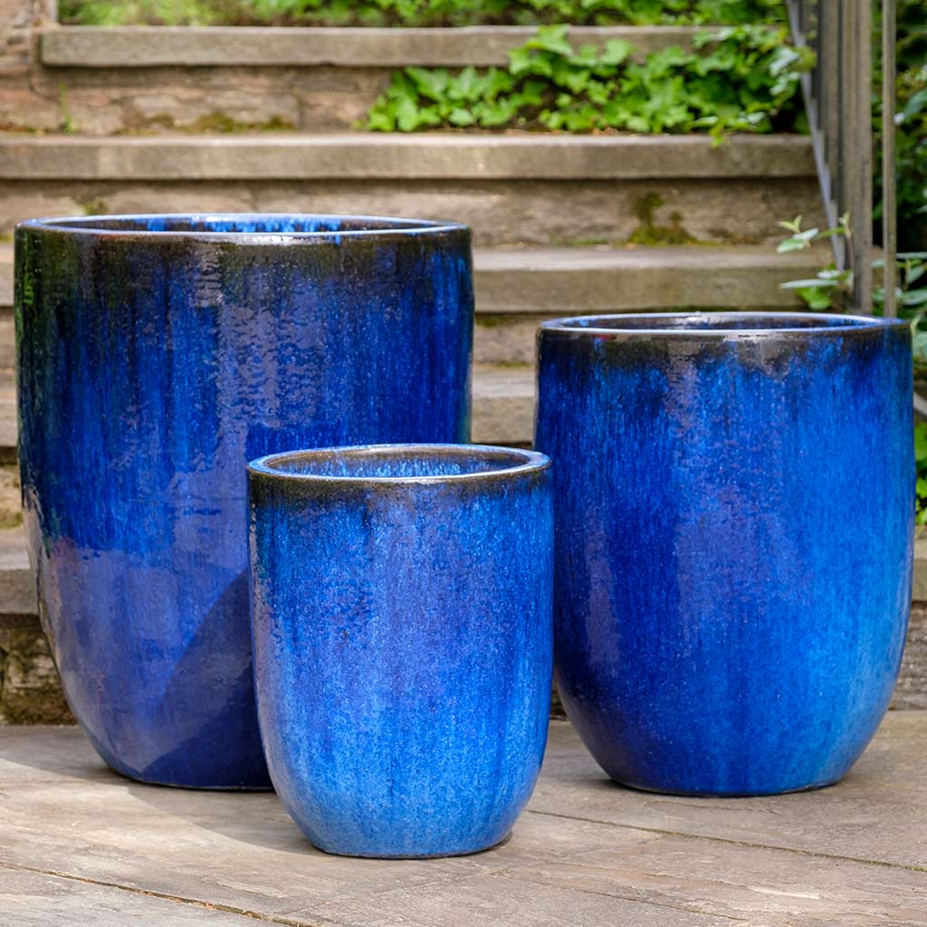 Campania Brantome Planter  Riviera Blue
