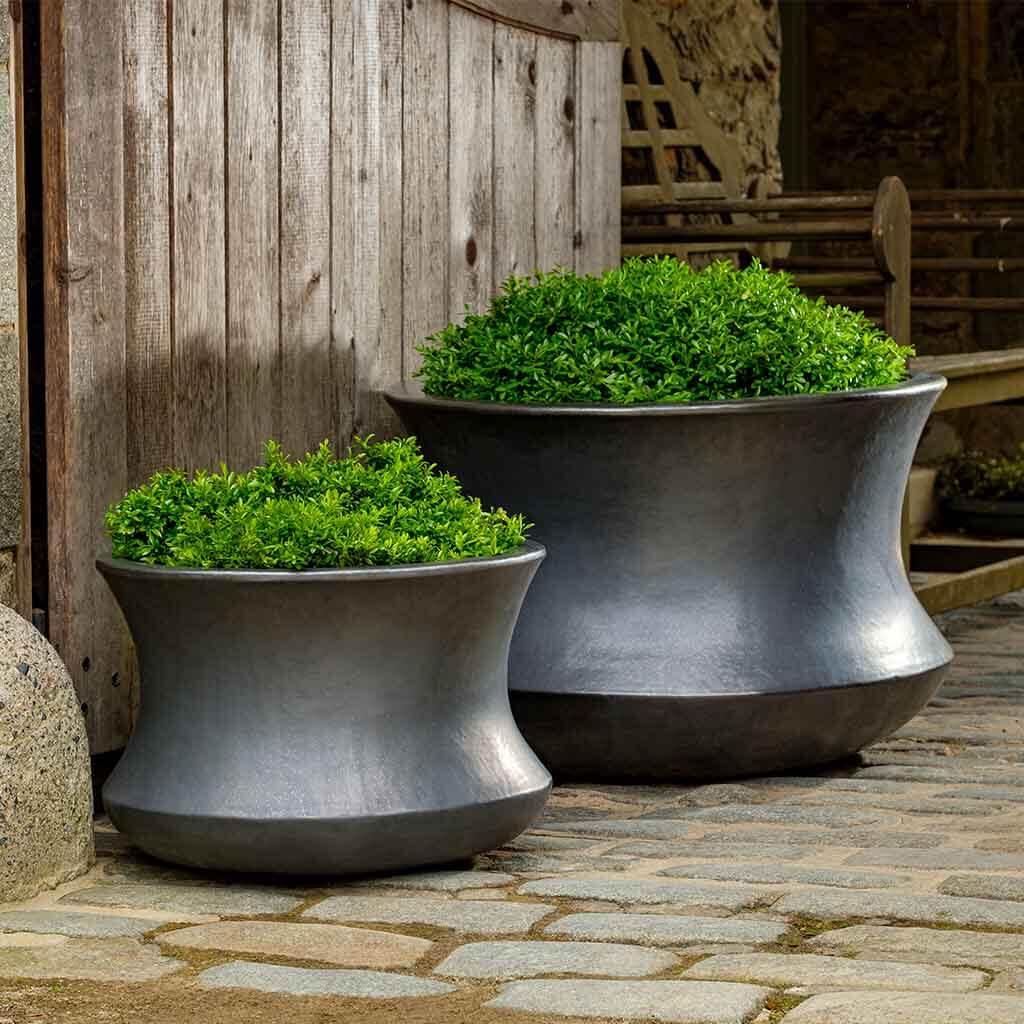 Photo of Campania Jura Planter - Graphite - Set of 2 - Marquis Gardens