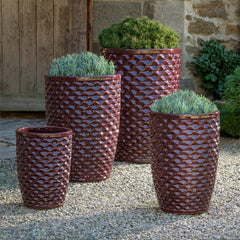 Campania Tall Honeycomb Planter - Set of 4