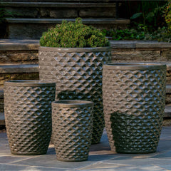 Campania Tall Honeycomb Planter - Set of 4