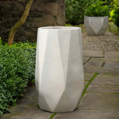 Campania Prism Planter, Tall  White