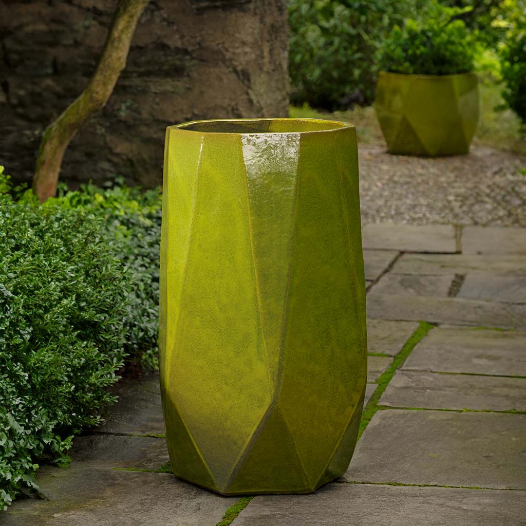 Campania Prism Planter, Tall  Emerald