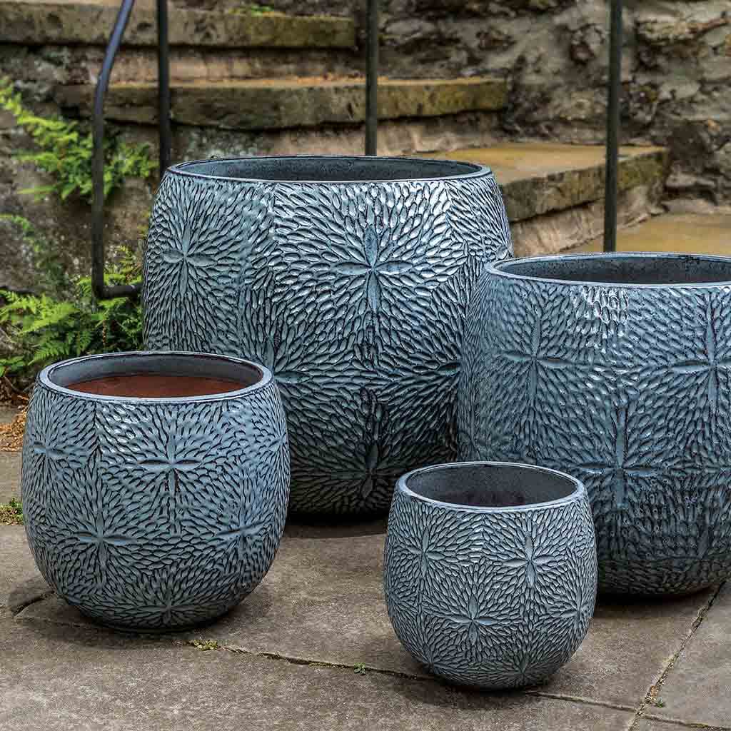 Campania Sand Dollar Planter Set of 4