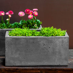 Campania Geo Cylinder Planter - Fiber Cement - Set of 4