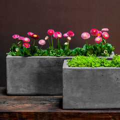 Campania Geo Cylinder Planter - Fiber Cement - Set of 4