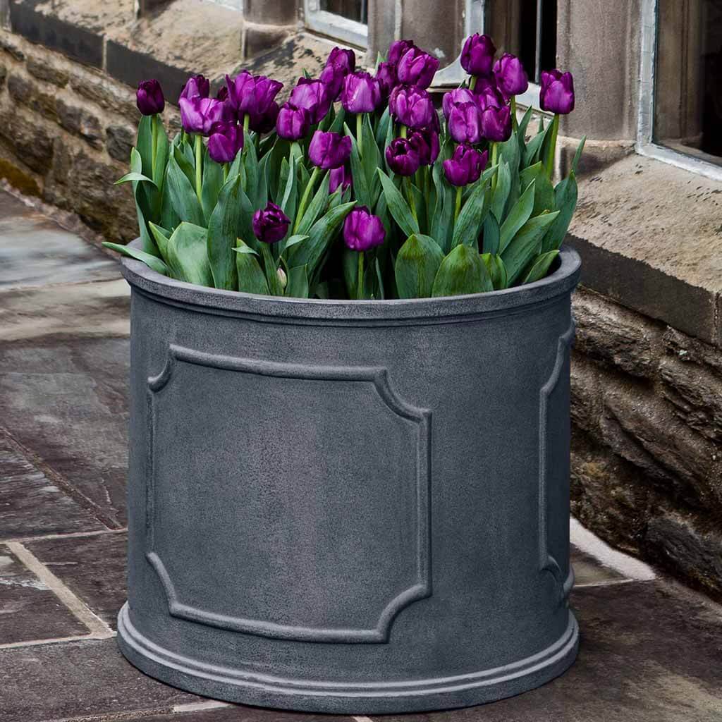 Campania Portsmouth Round Planter - Lead Lite