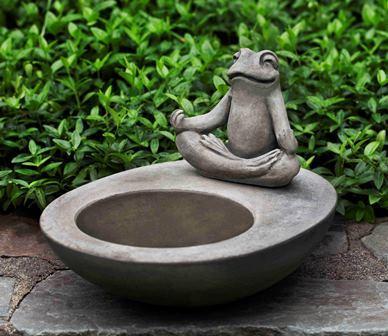 Photo of Campania Zen Element Birdbath - Marquis Gardens