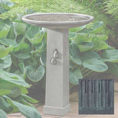 Campania Birdhouse Birdbath