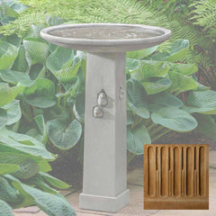 Campania Birdhouse Birdbath