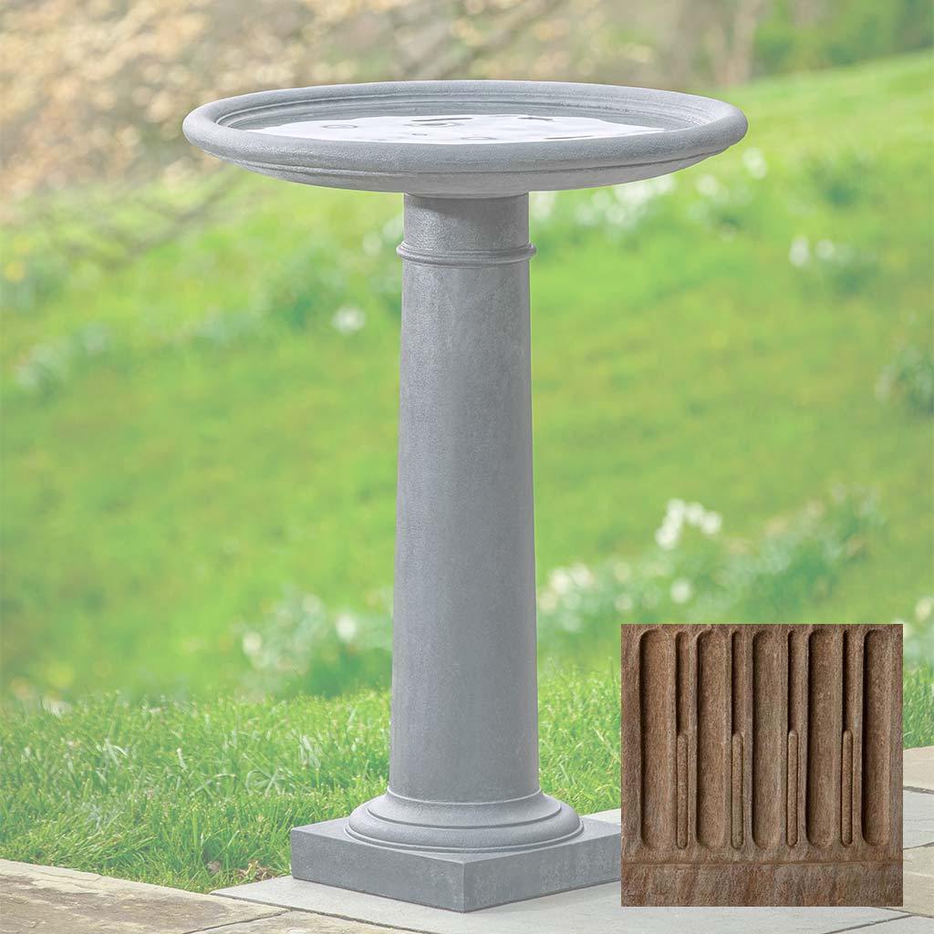 Campania Classic Column Birdbath