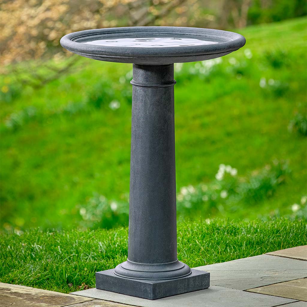 Photo of Campania Classic Column Birdbath - Marquis Gardens