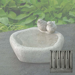 Campania Woodland Birds Birdbath