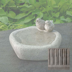 Campania Woodland Birds Birdbath
