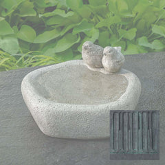 Campania Woodland Birds Birdbath