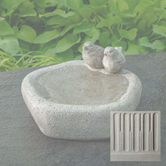 Campania Woodland Birds Birdbath