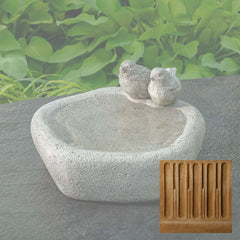 Campania Woodland Birds Birdbath